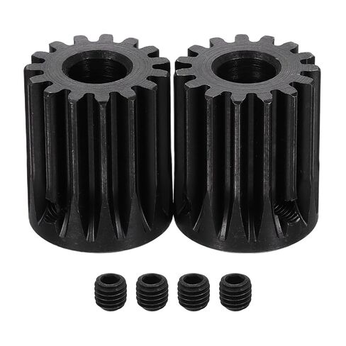 uxcell 1.5 Mod 8T Spur Gear 5mm Bore, 1045 Steel Pinion Gear Black Surface Treatment, 20°Pressure Angle, for Spur Rack and RC Model Car or Motor DIY in Saudi Arabia
