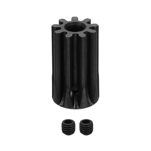uxcell 1.5 Mod 8T Spur Gear 5mm Bore, 1045 Steel Pinion Gear Black Surface Treatment, 20°Pressure Angle, for Spur Rack and RC Model Car or Motor DIY in Saudi Arabia