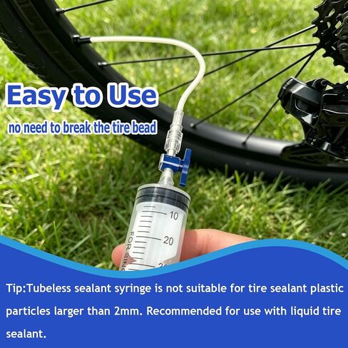 3.5 oz/100ML Tubeless Sealant Injector,Bike Tubeless Tire Sealant Injector for Stans No Tubes Sealant with Valve Core Removal Tool in Saudi Arabia