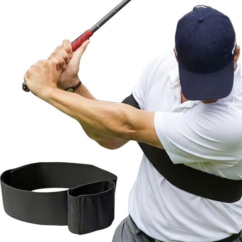 Golf Swing Training Aid, Professional Golf Swing Trainer for Arm Sync & Plane Correction, Premium Golf Training Aid for Wrist Hinge, Grip, and Swing Path, Ambidextrous Golf Trainer Accessories in Kuwait