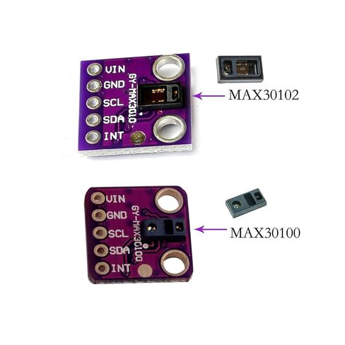 2 Packs MAX30102 Low Power Heart Rate Click Sensor Breakout Board Module for Arduino Pulse Oximetry Solution SpO2 Replace MAX30100 in Kuwait