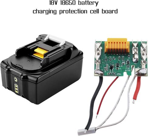 Create idea 18V Battery Chip PCB Board 18650 Battery Charging Protection Circuit Module Board Green Compatible With Makita BL1830 BL1840 BL1850 LXT400 in Saudi Arabia