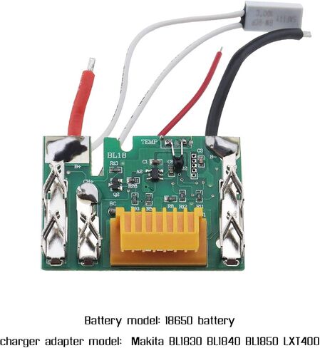 Create idea 18V Battery Chip PCB Board 18650 Battery Charging Protection Circuit Module Board Green Compatible With Makita BL1830 BL1840 BL1850 LXT400 in Saudi Arabia