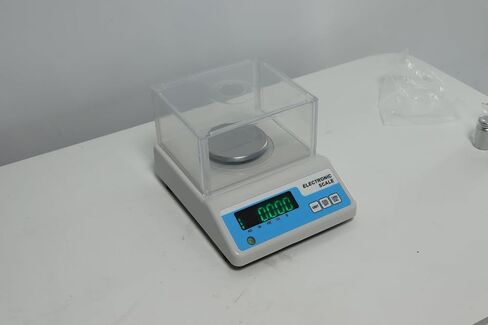 Lab Analytical Balance Scale 500g x 0.001g, 001 Gram Scale High Precision Digital Scale with Windshield, Jewelry Scale for Gold Powder Laboratory Kitchen School, 4 Units with LCD Display, in Kuwait