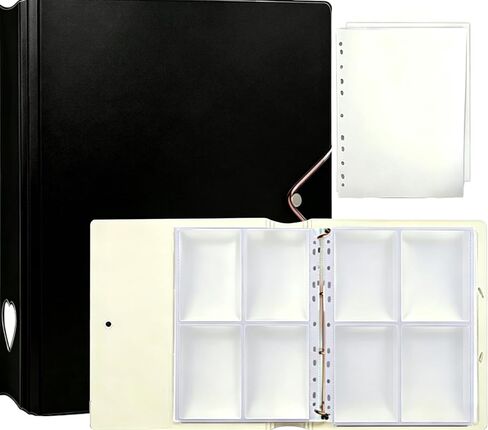 A5 Photocard Binder with 25 Pages 4 Pocket,2x3’’ Photocard Holder Book Sleeves, for Film Card DIY Collect Album (Purple) in Saudi Arabia