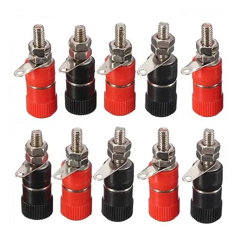 10 Pack 4mm Jack Binding Post Nuts Banana Plug Connectors in Saudi Arabia