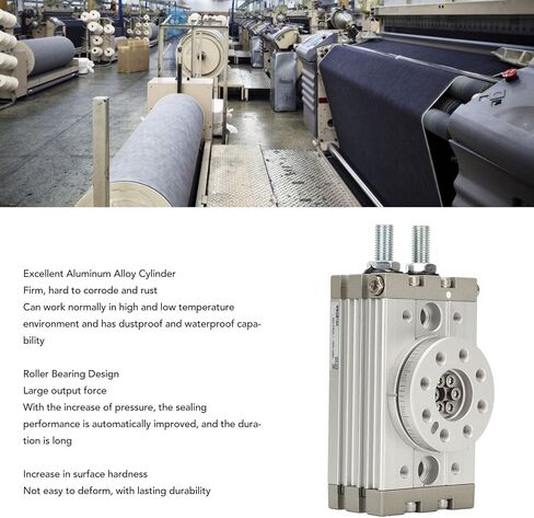 Pneumatic Rotary Actuator, 10A 20A 30A 190 Degree Adjustable Rotary Pneumatic Air Cylinder, M5 Air Cylinder, 0.1-1.0MPa, Angle Adjustment Range 0-190° (MSQB-10A) in Saudi Arabia