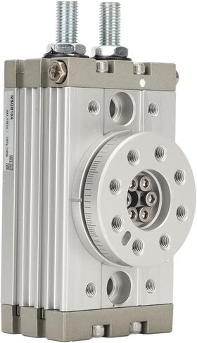 Pneumatic Rotary Actuator, 10A 20A 30A 190 Degree Adjustable Rotary Pneumatic Air Cylinder, M5 Air Cylinder, 0.1-1.0MPa, Angle Adjustment Range 0-190° (MSQB-10A) in Saudi Arabia