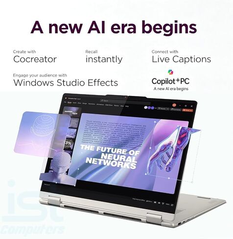 Lenovo Yoga AI PC 2-in-1 Laptop 16.0" Touchscreen IPS WUXGA Display (AMD Ryzen AI 5 340, 16GB LPDDR5X, 2TB M.2 PCIe SSD, Backlit KB, Fingerprint, WiFi 7, Webcam, Win 11 Home) w/DKZ USB Port Expander in Kuwait