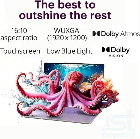 Lenovo Yoga AI PC 2-in-1 Laptop 16.0" Touchscreen IPS WUXGA Display (AMD Ryzen AI 5 340, 16GB LPDDR5X, 2TB M.2 PCIe SSD, Backlit KB, Fingerprint, WiFi 7, Webcam, Win 11 Home) w/DKZ USB Port Expander in Kuwait