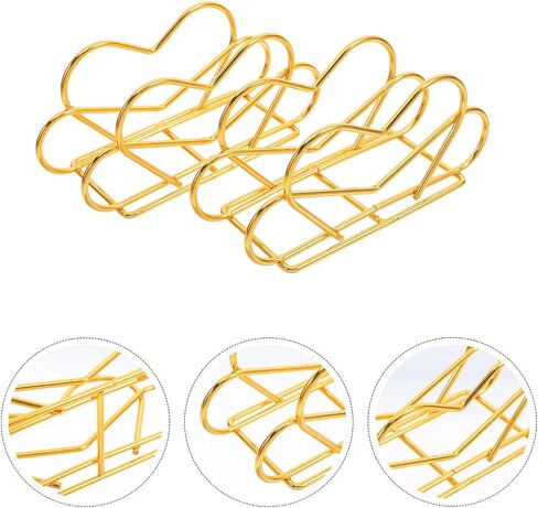2pcs Freestanding Heart-shaped Napkin Holder, Iron Metal Tissue Paper Dispenser for Dining Table and Coffee Shop, Modern Freestanding Napkin Holder Tray for Restaurant Use in Kuwait