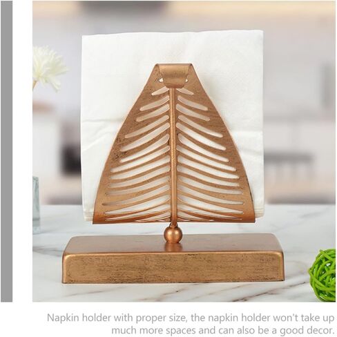 HANABASS Iron Paper Napkin Holder Vintage Tabletop Napkin Storage Rack Metal Tissue Dispenser for Restaurant Café Dining Room Use in Kuwait