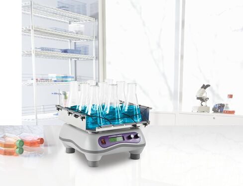 Heathrow Scientific Certified Digital Orbital Shaker, Adjustable Speed, 20 to 300 RPM, Timed and Continuous Modes, LCD Displayed Speed & Time, 10 Pound Weight Capacity, 11x11 Inch Working Platform in Kuwait