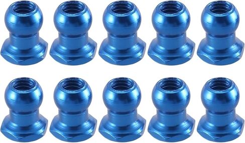 RC car Components Compatible with Tamiya RC Car Upgrade Parts Replacement Accessories 10pcs 53640 5mm Aluminum Alloy Ball Head Nut in Kuwait