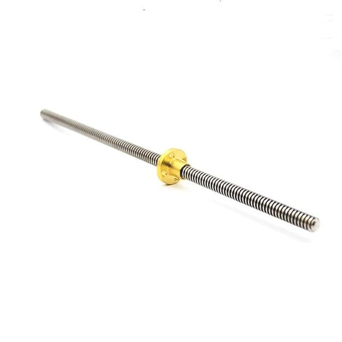 1PC T10 Trapezoidal Lead Screw 304 Stainless Steel 2/4/8mm Lead with Brass Nut 100-800mm(Lead 14mm,Only 2pcs Nut) in Kuwait