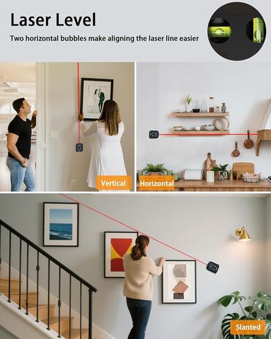 4-in-1 Laser Level Tool with Line Laser, Drill Dust Collector, Wall Bracket, Electronic Vacuum Suction Cup, 1800 mAh Battery, Leveler Tool Perfect for Picture Hanging, Painting, Home Renovations in Kuwait
