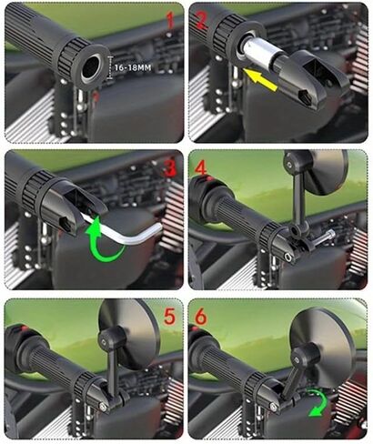 Universal Bicycle Mirror Rearview Adjustable Rotate Wide-Angle Cycling Handlebar Rear View Mirrors for Road Bike Accessory in Saudi Arabia