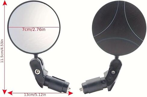 Universal Bicycle Mirror Rearview Adjustable Rotate Wide-Angle Cycling Handlebar Rear View Mirrors for Road Bike Accessory in Saudi Arabia