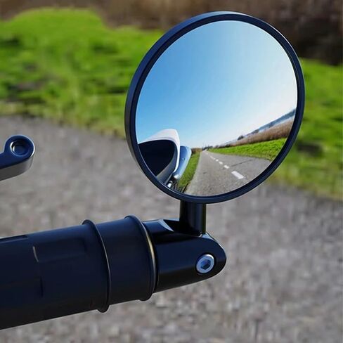 Universal Bicycle Mirror Rearview Adjustable Rotate Wide-Angle Cycling Handlebar Rear View Mirrors for Road Bike Accessory in Saudi Arabia
