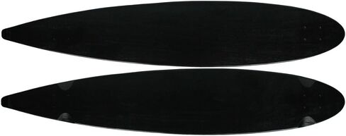 Moose Longboard 9" x 47" Pintail Deck Black in Kuwait