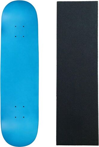 Moose Skateboard Deck Pro 7-Ply Canadian Maple NEON Blue with Griptape in Kuwait
