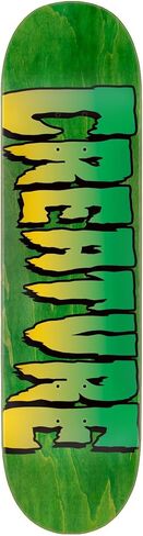 شعار Creature Skateboard Deck باللون الأخضر مقاس 7.25 بوصة × 29.9 بوصة مع قبضة in Kuwait