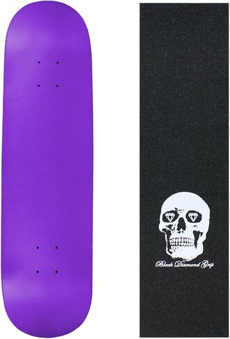لوح التزلج Moose Skateboard Deck Pro 7 طبقات من خشب القيقب الكندي النيون الأرجواني مع شريط الإمساك in Kuwait