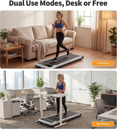 Foldable Walking Pad Treadmill for Home Office with Handle Bar, 3-in-1 Portable Treadmill Under Desk, Low Noise Operation, Remote Control & LED Display, Black in Kuwait