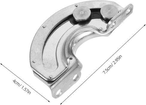 Healeved 2pcs 304 Stainless Steel 90 Degree Hidden Hinges for Industrial Sliding Cabinet Doors – Concealed Inset Curved Hinges with Door Limiters for Equipment Cabinets in Saudi Arabia