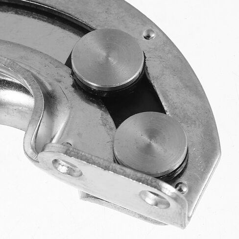 Healeved 2pcs 304 Stainless Steel 90 Degree Hidden Hinges for Industrial Sliding Cabinet Doors – Concealed Inset Curved Hinges with Door Limiters for Equipment Cabinets in Saudi Arabia