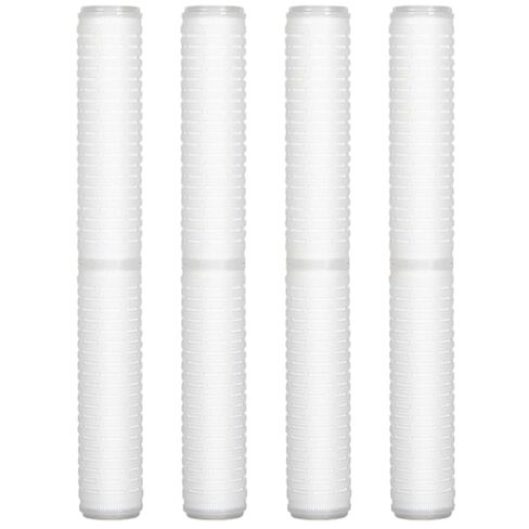 4 Pack 20x2.5" PP Pleated Sediment Filter, High Capacity Microporous Cartridge for Well Water & Whole House Treatment in Kuwait