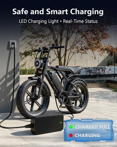 UL Certified 54.6V 3A Faster ebike Charger for 48V Lithium Batteries - with Auto Shutoff, Intelligent Temperature Control, V0 Fireproof Case, Compatible with TST, ESKUTE Electric Bikes in Kuwait