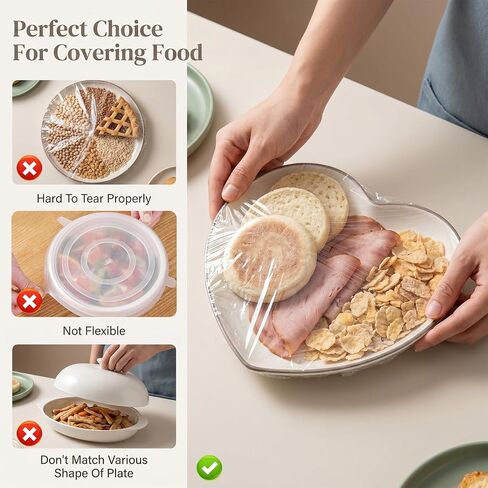 200 Pcs Half Sheet Cover 13 by 18 Inch, Extra Large Elastic Reusable Plastic Covers for Baking Tray & 10-19 In Bowls, BPA Free Transparent Lids, Baking Sheet Pan Lid for Dough Proofing, Meal Prep & in Saudi Arabia