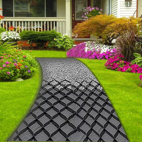Honeycomb Ground Grid Stabilizer for Gravel Driveway/Walkway 6x8m Geogrid for Landscaping Slope Grass Rocks Filling Durable Geo Grid Support in Kuwait