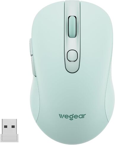 الماوس اللاسلكي USB لجهاز الكمبيوتر المحمول MAC ، الماوس اللاسلكي 2.4 جيجا هرتز مع 6 أزرار ، 50 نقطة قابلة للتعديل 4000 نقطة في البوصة ، فئران كمبيوتر بصري محمولة مريحة ، عمر بطارية 24 شهر in Kuwait