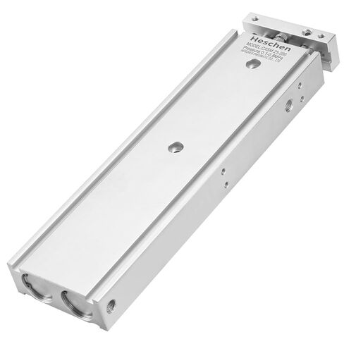 Heschen CXSM 25-150 أسطوانة هواء مزدوجة القضيب، تجويف 25 مم × 150 مم، محرك هوائي موجه مع مغناطيس، محمل منزلق مزدوج الفعل، منفذ PT 1/8، استبدال الأتمتة الصناعية in Kuwait
