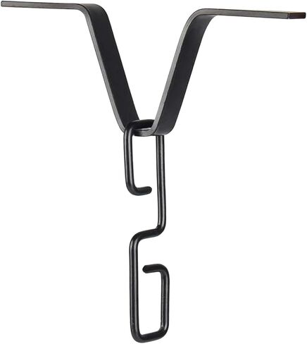 Rain Chain Hook Galvanized Iron Connector V Shaped Gutter Adapter Clip Rain Chimes Downspout Anchor Easy Attachment Suitable for Porch Renovation, Black in Kuwait