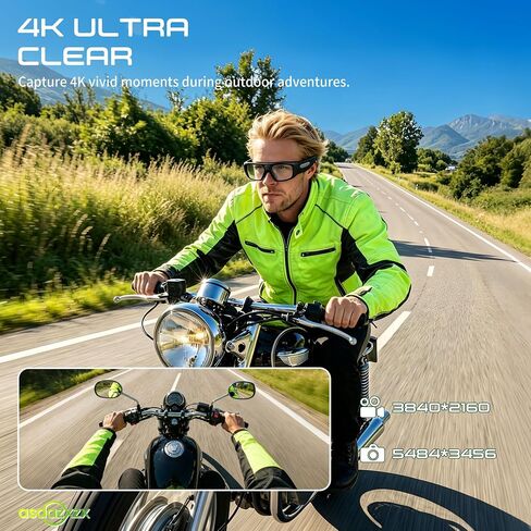 نظارات الكاميرا 4K، 2026 النظارات الذكية المحسنة للرجال والنساء، كاميرا النظارات الشمسية الذكية مع حماية من الأشعة فوق البنفسجية 400، نظارات فيديو للرياضات الخارجية وركوب الدراجات النارية والمشي لمسافات طويلة وركوب التسلق والقيادة in Kuwait