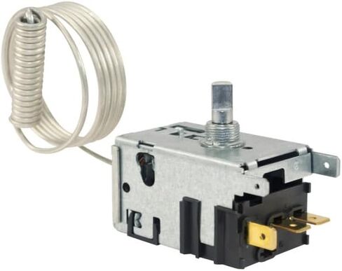 ثلاجات Danfoss 077B7274 ترموستات التحكم التلقائي في إزالة الجليد 077B6039 قطع بارد 40.1 فهرنهايت قطع بارد 13.1 فهرنهايت قطع دافئ 40.1 فهرنهايت قطع دافئ 24.8 فهرنهايت طول الأنبوب الشعري 47.2 بوصة B6 CT-35-D in Kuwait