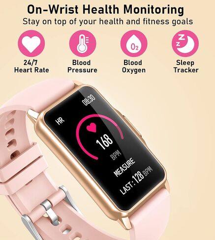Smart Watch Health Fitness Tracker with 24/7 Heart Rate, Blood Oxygen Blood Pressure Sleep Monitor, 115 Sports Modes, Step Calorie Counter Pedometer IP68 Waterproof for Android and iPhone Women Men in Kuwait