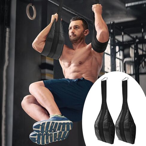 أشرطة للتعليق من أجل شريط السحب، حزام حبال من أجل دعم تمرين سحب الذراع، حبال دعم الذراع المبطنة، شريط تعليق مساعد لتدريب الركبة ورفع الساق in Kuwait