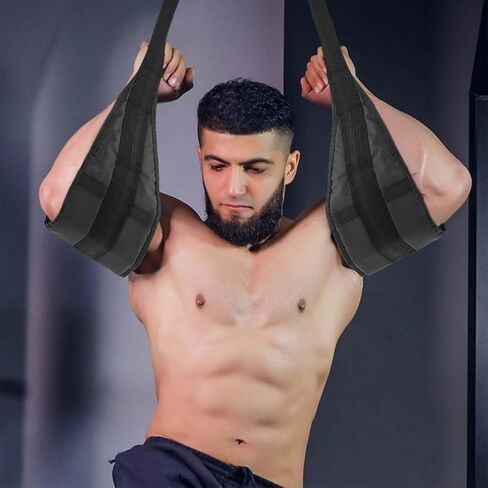 أشرطة للتعليق من أجل شريط السحب، حزام حبال من أجل دعم تمرين سحب الذراع، حبال دعم الذراع المبطنة، شريط تعليق مساعد لتدريب الركبة ورفع الساق in Kuwait
