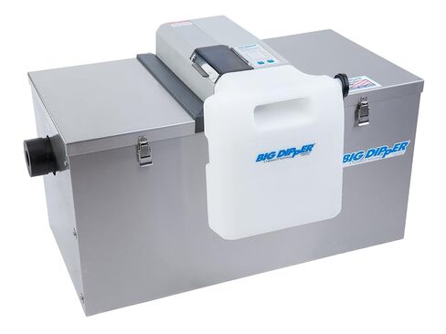 Big Dipper W-500-IS Automatic Commercial Grease Trap Removal Device for Restaurant Dishwasher Sinks, 108-Pound Grease Capacity, Stainless Steel, 115v in Saudi Arabia