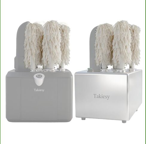 Glass Polisher Microfiber Brushes Heads Replacement for Takiesy Commercial Glassware Polisher, LFGB Certified Heads in Saudi Arabia