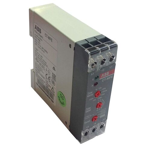 1SVR550029R8100 | CT-MFE | ABB TIME Relay، 4A، 24-240VAC/DC، 0.05S-100H، متعدد الوظائف، 1CO، أطراف لولبية in Kuwait