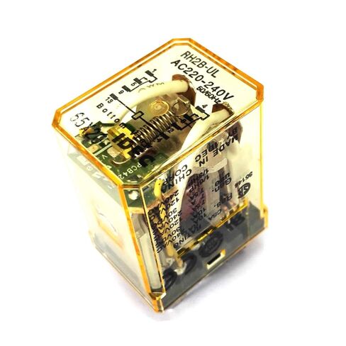 IDEC RH2B-ULAC220-240V 2 Poles DPDT، ملف 220-240 VAC، 50/60 هرتز، طرف الشفرة، مرحل طاقة مدمج، مرحل GP صناعي 10 أمبير، سلسلة RH، مع مؤشر LED in Kuwait