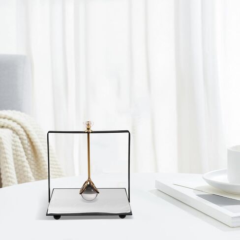 Iron Napkin Holder Square Paper Tissue Dispenser Metal Napkin Stand for Tabletop Farmhouse Dining Room Decor in Kuwait