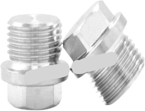 5PCS BTY-DT-YM-M5 1/8 1/4 3/8 1/2 304 Stainless Steel Plug Pipe Connector(BTY-YM-1l4) in Kuwait