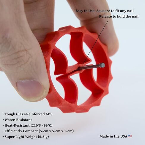 3NTERPRISE | Nail Holder & Guide (2-Pack) for Safe and Accurate Hammering – Prevents Finger Injuries, Ensures Correct Nail Orientation – Ideal for Carpentry, DIY, and Construction Projects in Kuwait
