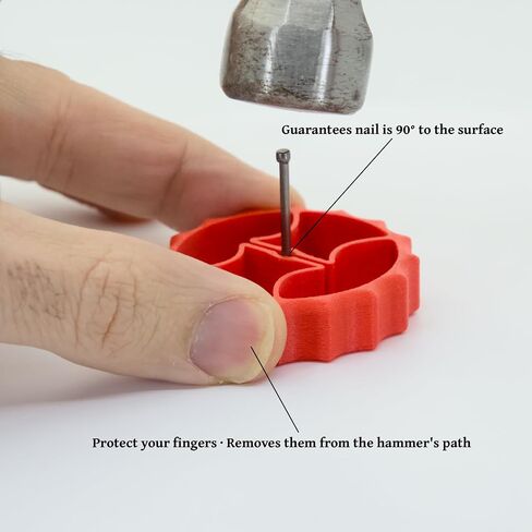 3NTERPRISE | Nail Holder & Guide (2-Pack) for Safe and Accurate Hammering – Prevents Finger Injuries, Ensures Correct Nail Orientation – Ideal for Carpentry, DIY, and Construction Projects in Kuwait